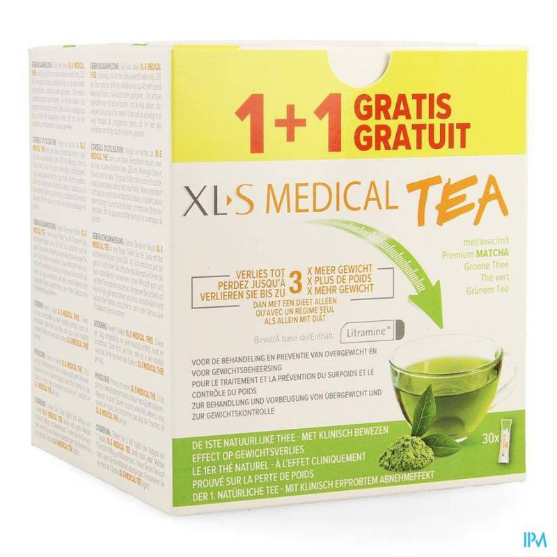 XLS MED. TEA ZAKJE 30 1+1 GRATIS PROMO
