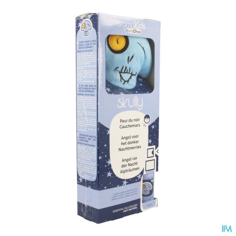 AROMAKIDS KIT SKULLY SPRAY 30ML + PELUCHE