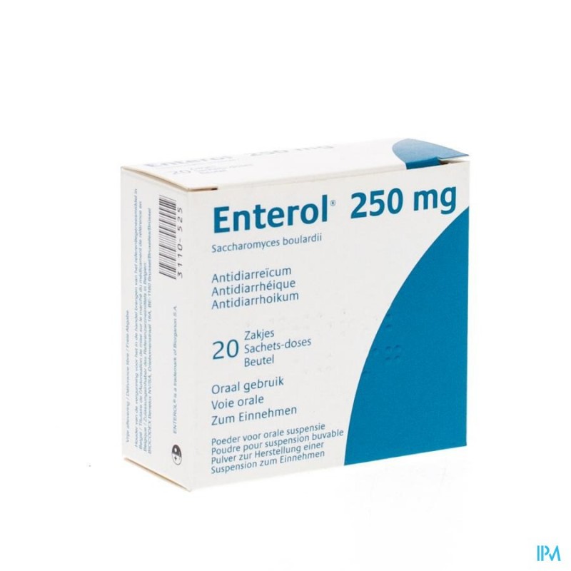 Enterol 250mg Pi Pharma Pdr Zakje 20 X 250mg Pip