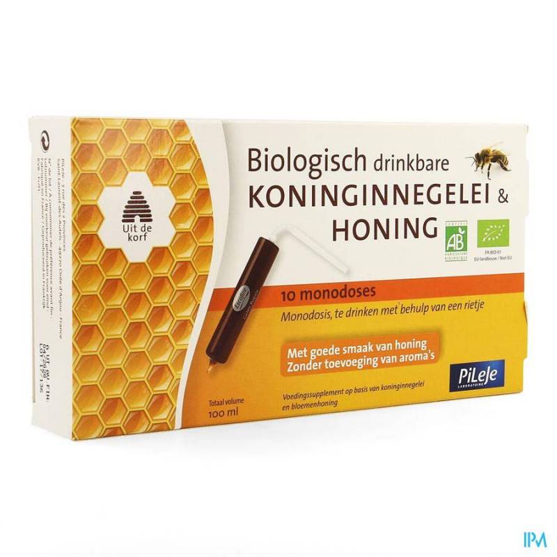 Koninginnebrij + Honing Bio Drinkb Unidose 10x10ml