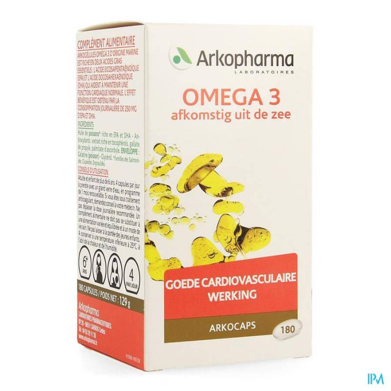 Arkocaps Omega 3 Metabolisme 180 Capsules