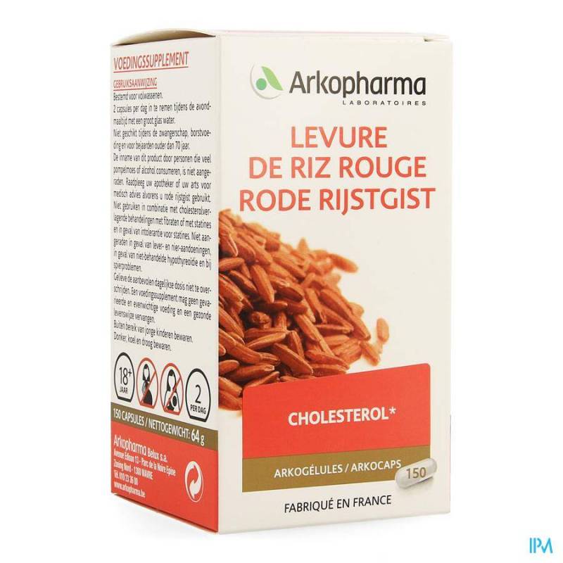 ARKOGELULES LEVURE DE RIZ ROUGE 150