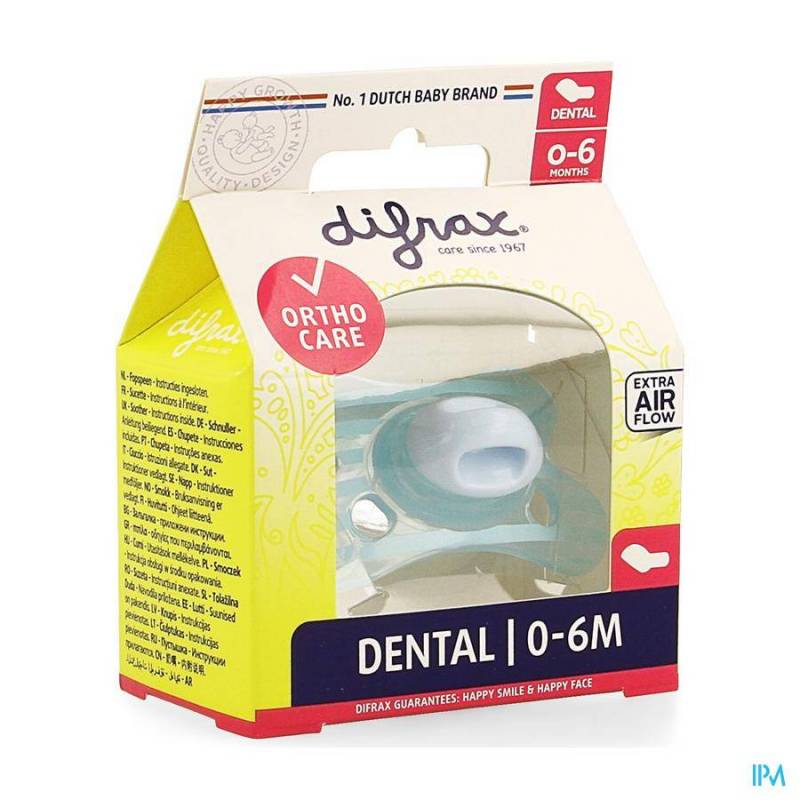 Difrax Fopspeen Sil Mini-dental 0-6m 799