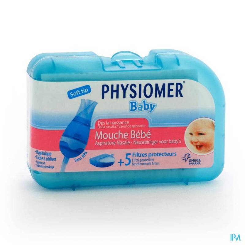 Physiomer Baby Neusreiniger 1 Stuk + 5 Beschermfilters