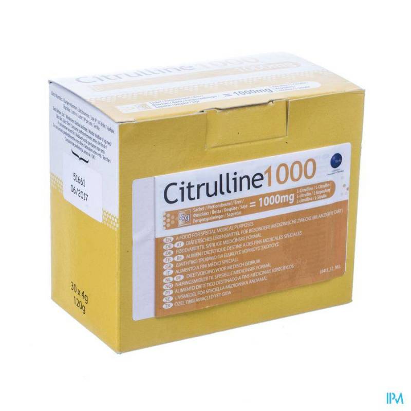Citrulline 1000 Pdr Zakje 30x4g