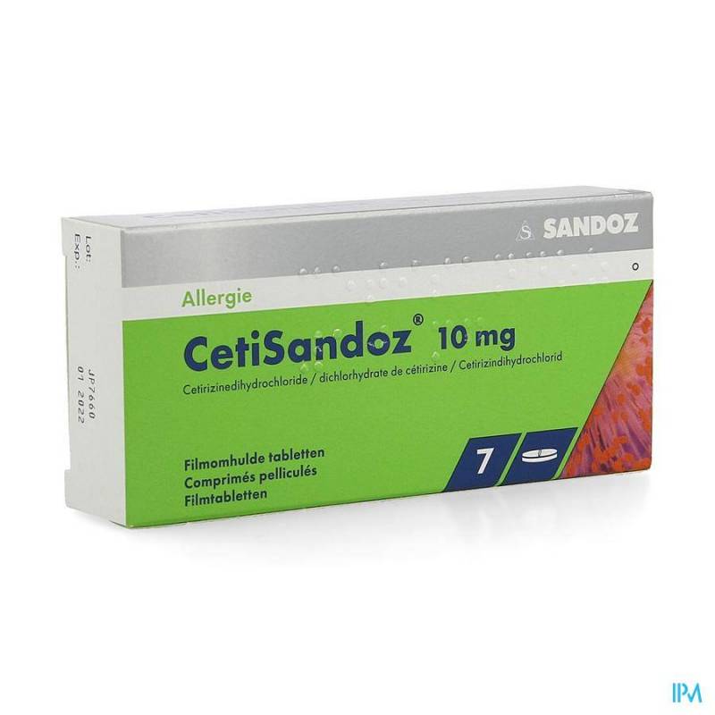 CetiSandoz Cetirizine 10mg 7 Tabletten  - Generisch