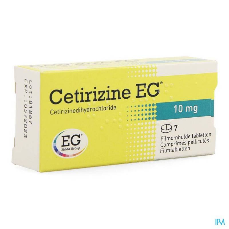CETIRIZINE EG COMP 7 X 10 MG  - Generisch