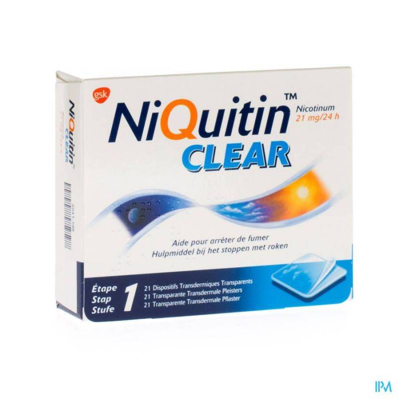 NiQuitin Clear 21mg 21 Pleisters