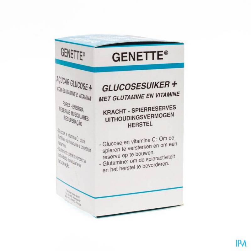 GENETTE SUCRE GLUCOSE + GLUTAMINE + VIT. PDR 380G