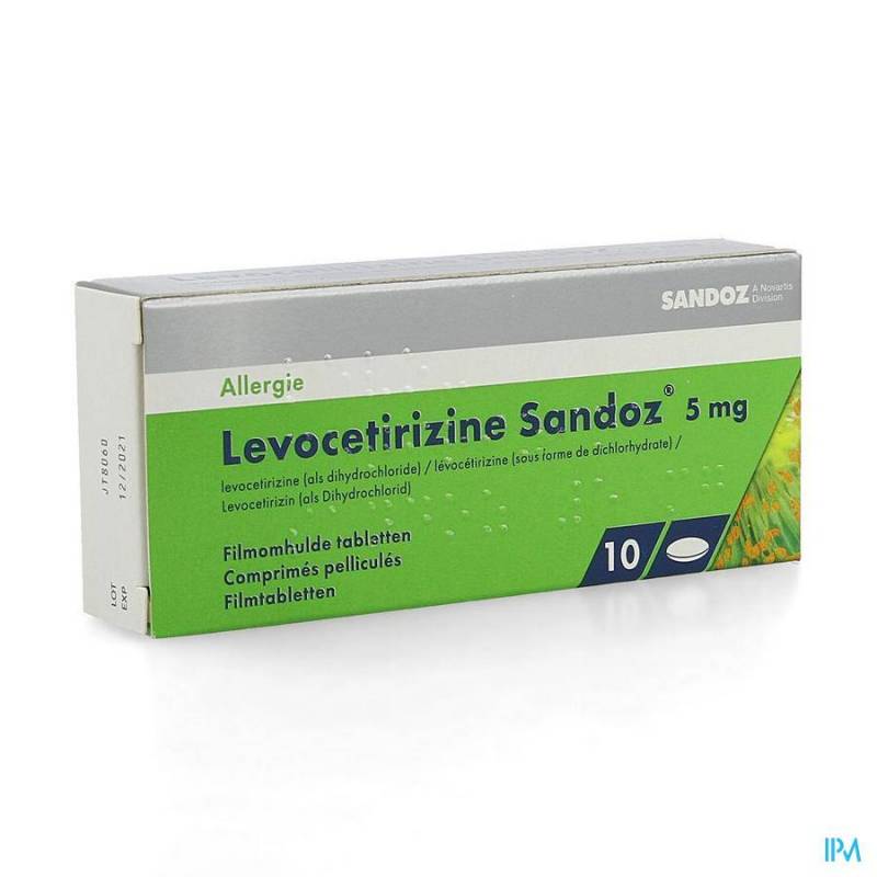 Levocetirizine Sandoz 5mg Comp Enrob. 10 X 5mg  - Generisch