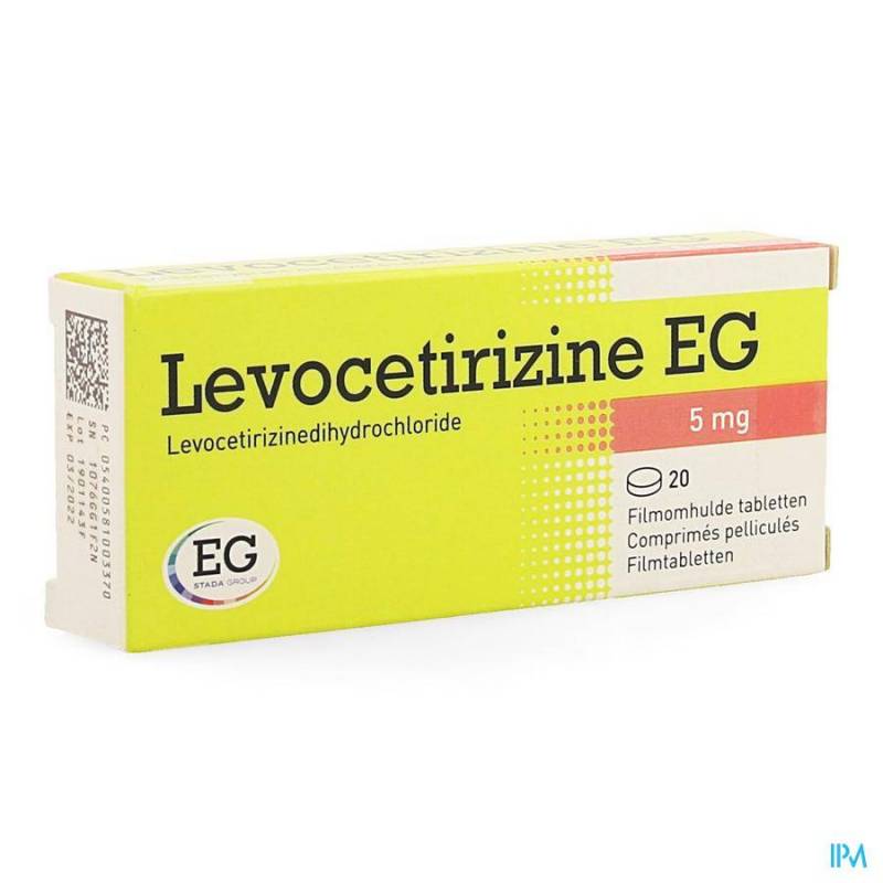 Levocetirizine EG 5mg 20 Filmomhulde Tabletten  - Generisch