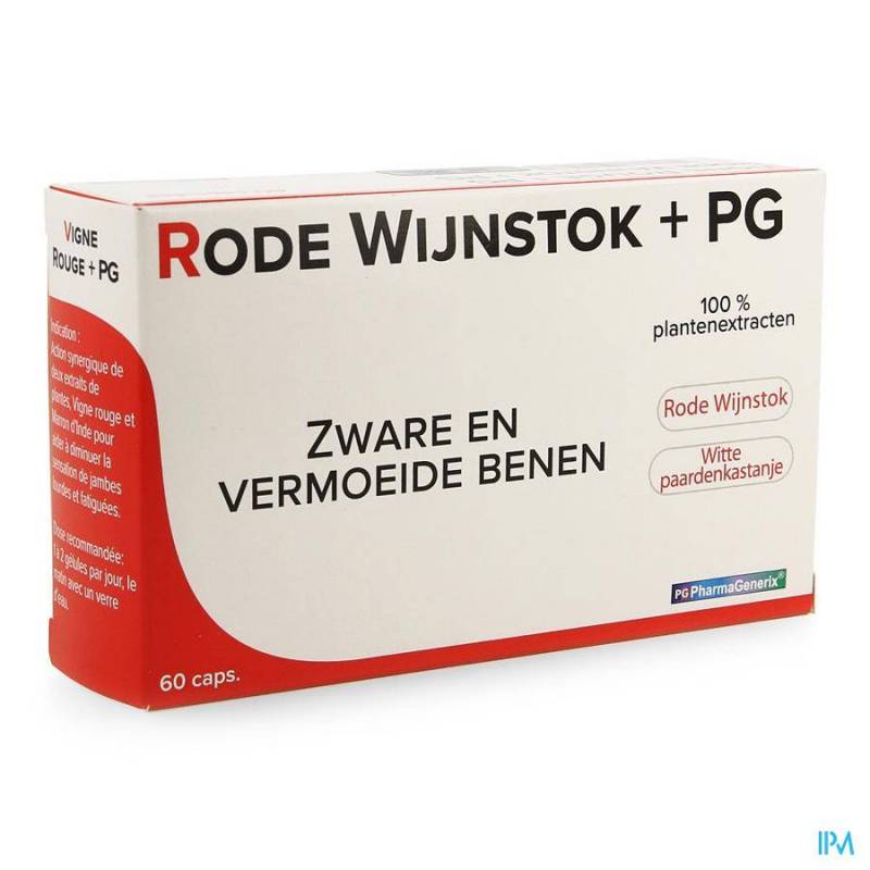 Rode Wijnstok+ Pg Pharmagenerix Blister Capsules  60