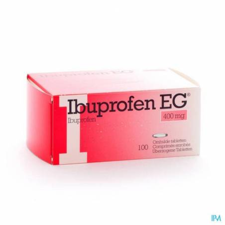 Ibuprofen EG 400mg 100 Filmomhulde Tabletten-Apotheek-Pharmazone