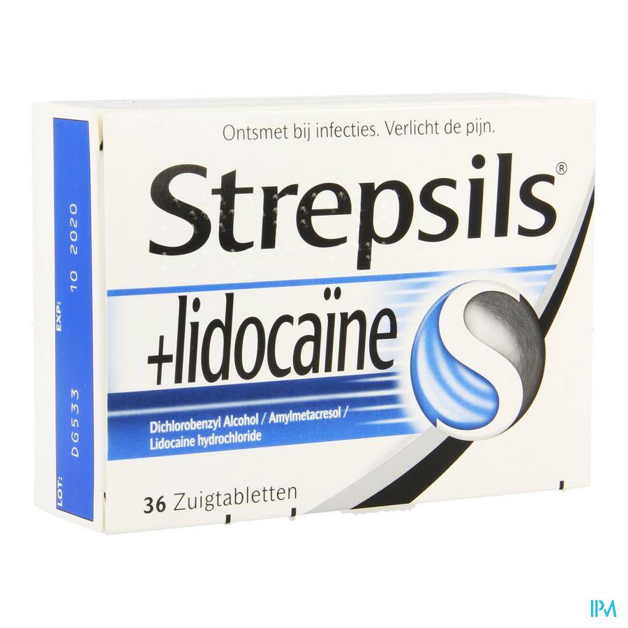 Strepsils + Lidocaïne 36 Zuigtabletten