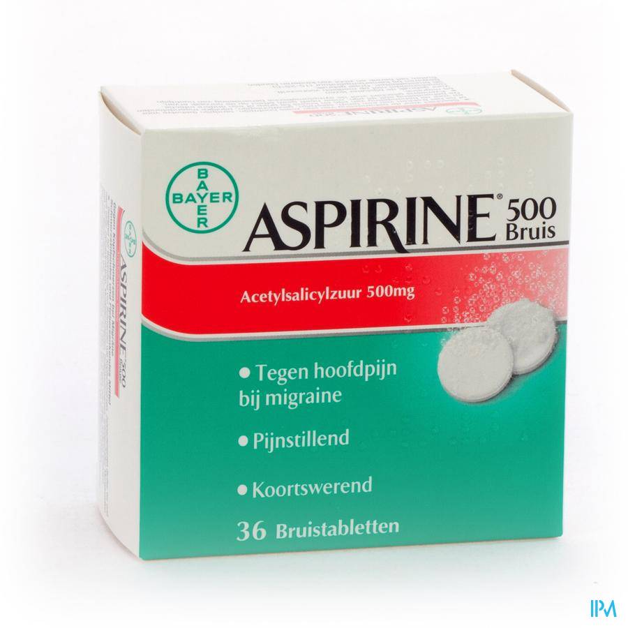 Aspirine 500mg 36 Bruistabletten