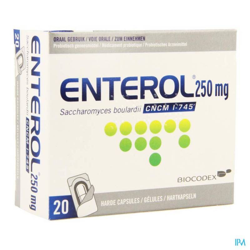 ENTEROL 250MG IMPEXECO CAPS HARDE DUR 10X250MG PIP