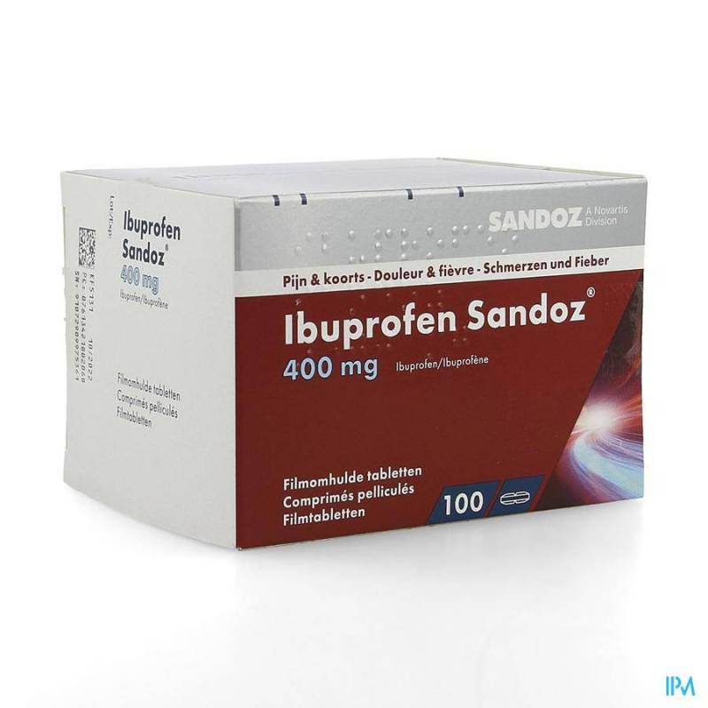 Ibuprofen Sandoz 400mg Tabletten Pell 100x400mg  - Generisch