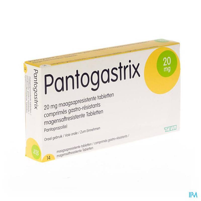 PANTOGASTRIX TEVA 20MG COMP GASTRO RESIST 14X20MG  - Generisch