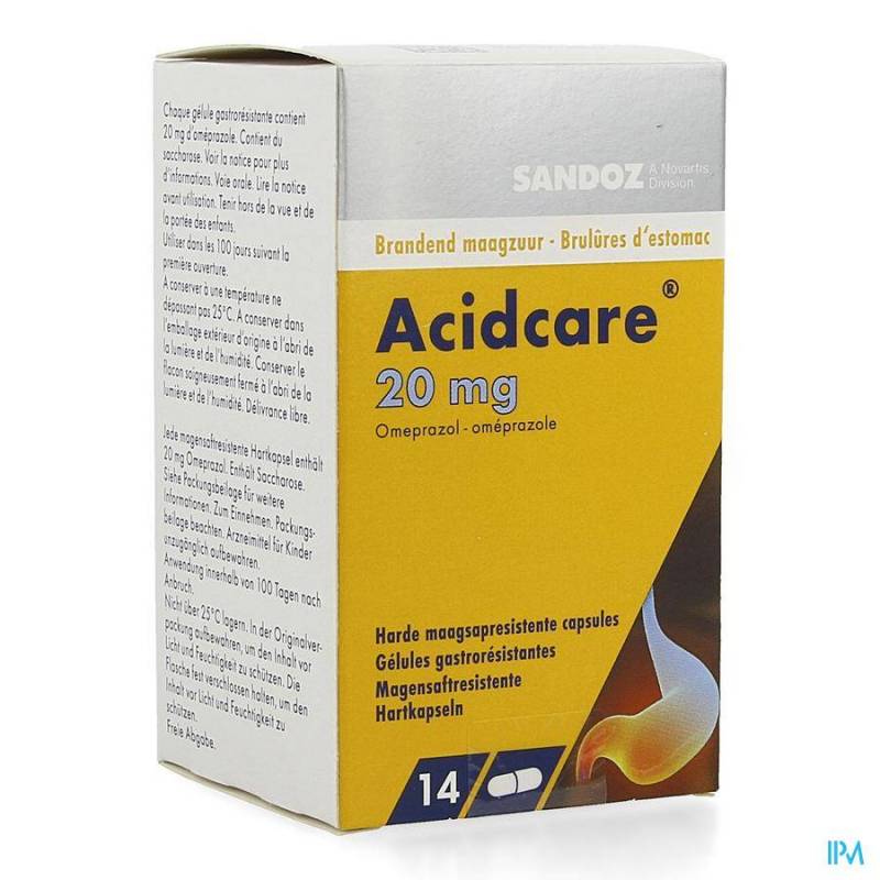 Acidcare 20mg Sandoz Caps Maagsapres 14 X 20mg  - Generisch