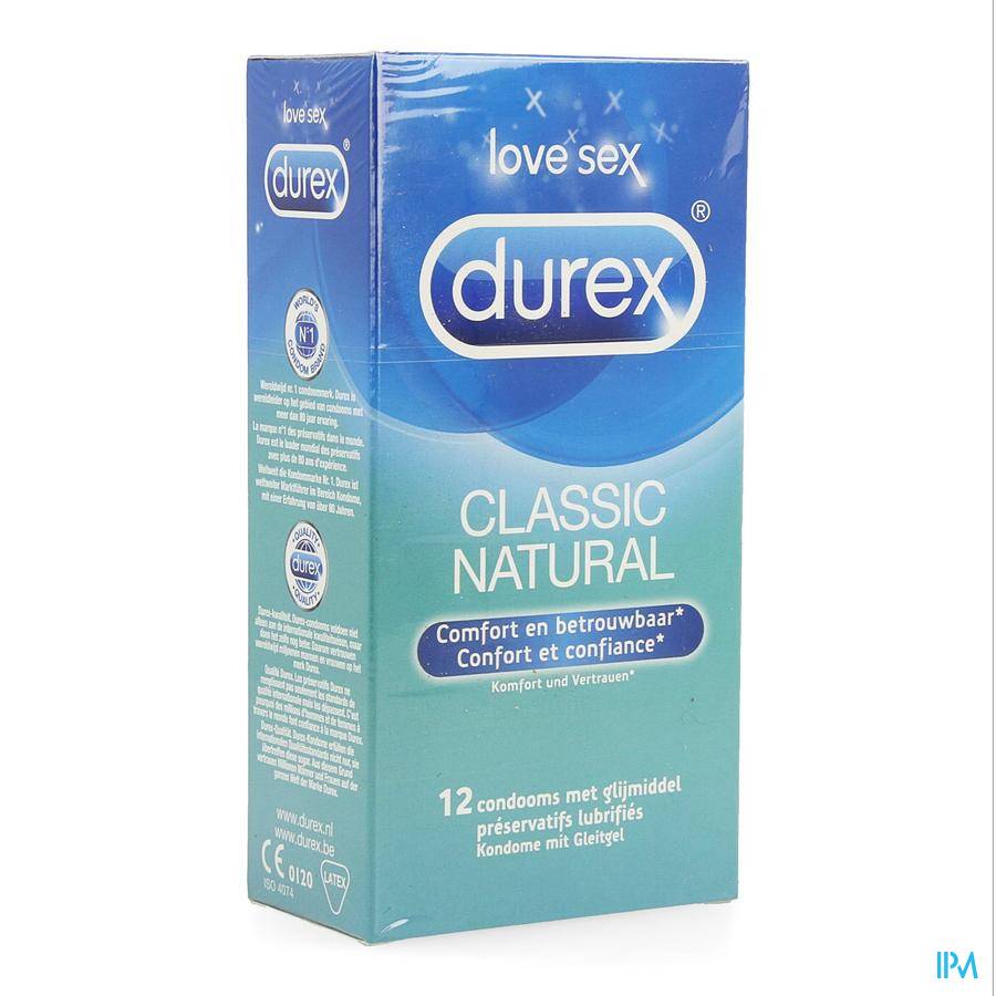 Durex Classic Natural Condooms 12 Stuks