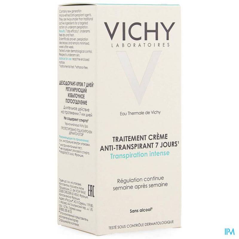 Vichy Deodorant Crème Intense Transpiratie 7dagen 30ml