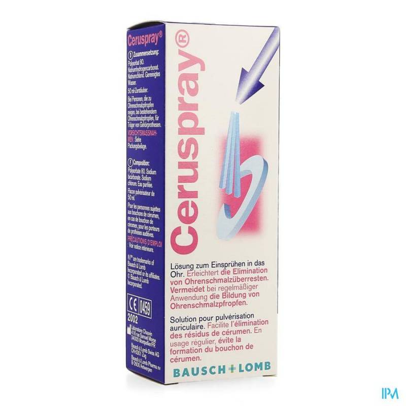 CERUSPRAY SOLUTION AURICULAIRE 50ML