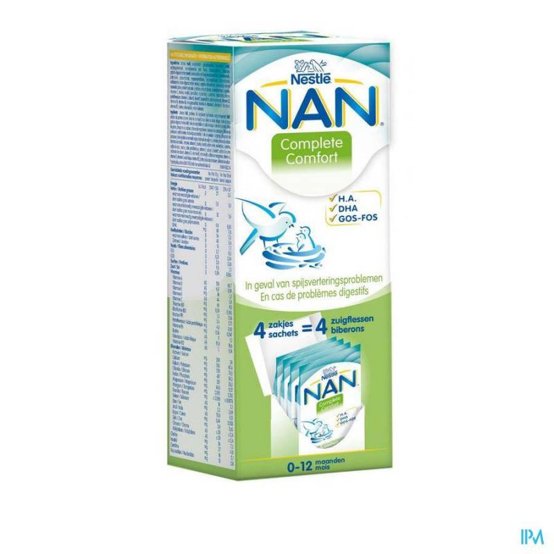 Nan Complete Comfort Zuigelingenmelk Pdr 4x26g