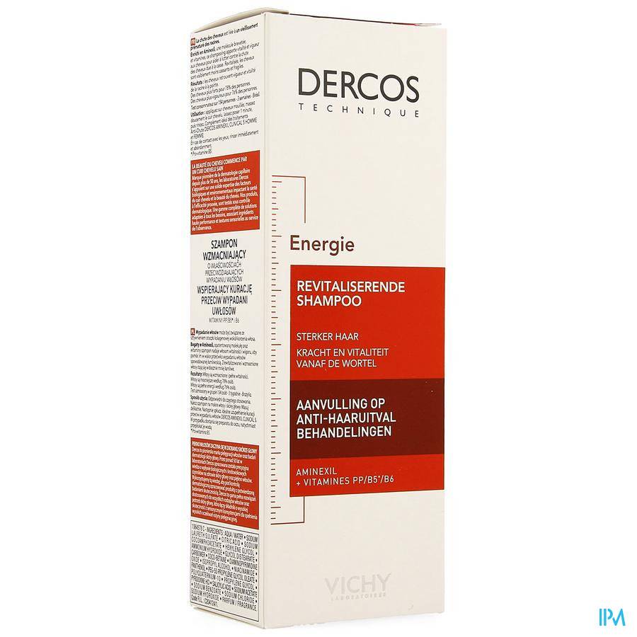 Vichy Dercos Aminexil Energy Shampoo Tegen Haaruitval 200ml