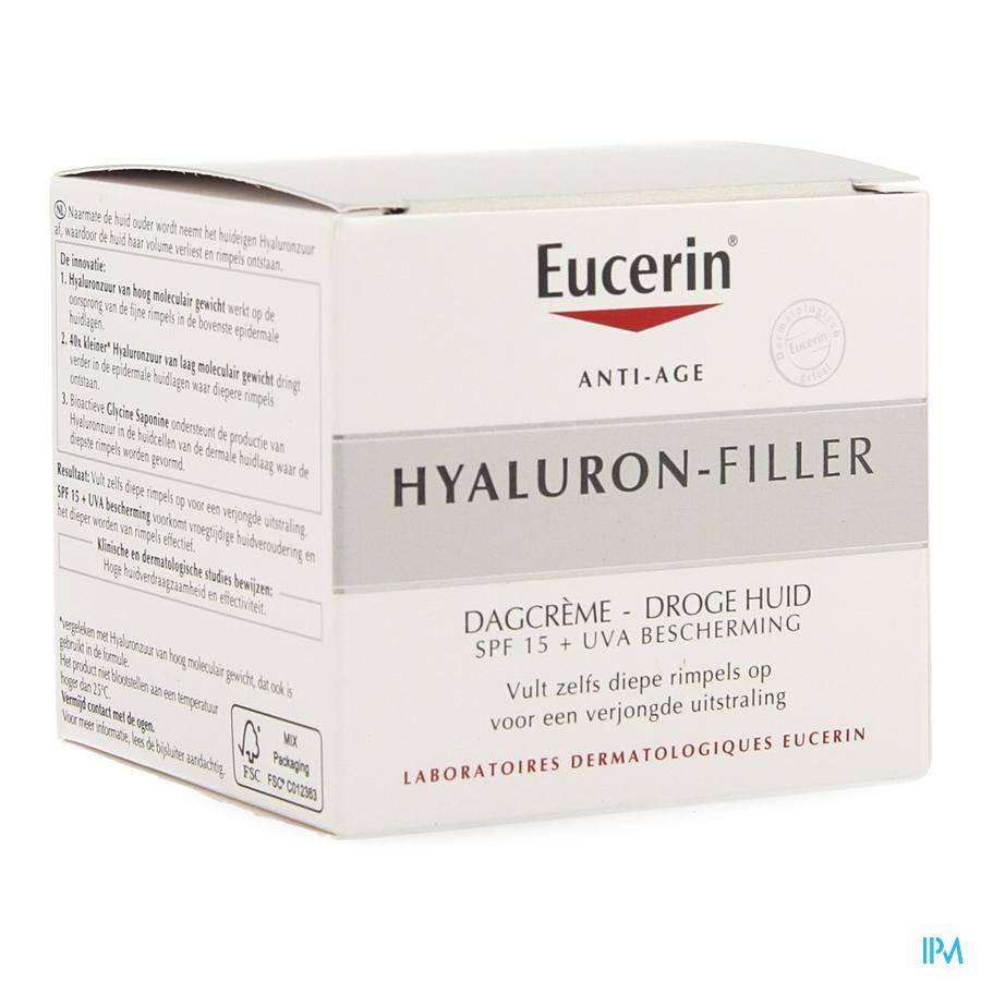 Eucerin Hyaluron-Filler Dagcrème Droge Huid 50ml