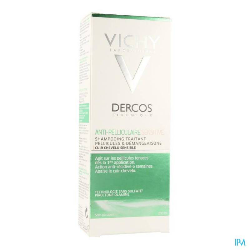 Vichy Dercos Anti-Roos Shampoo Gevoelige Hoofdhuid 200ml