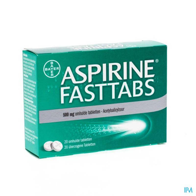 Aspirine Fasttabs 500mg 20 Tabletten