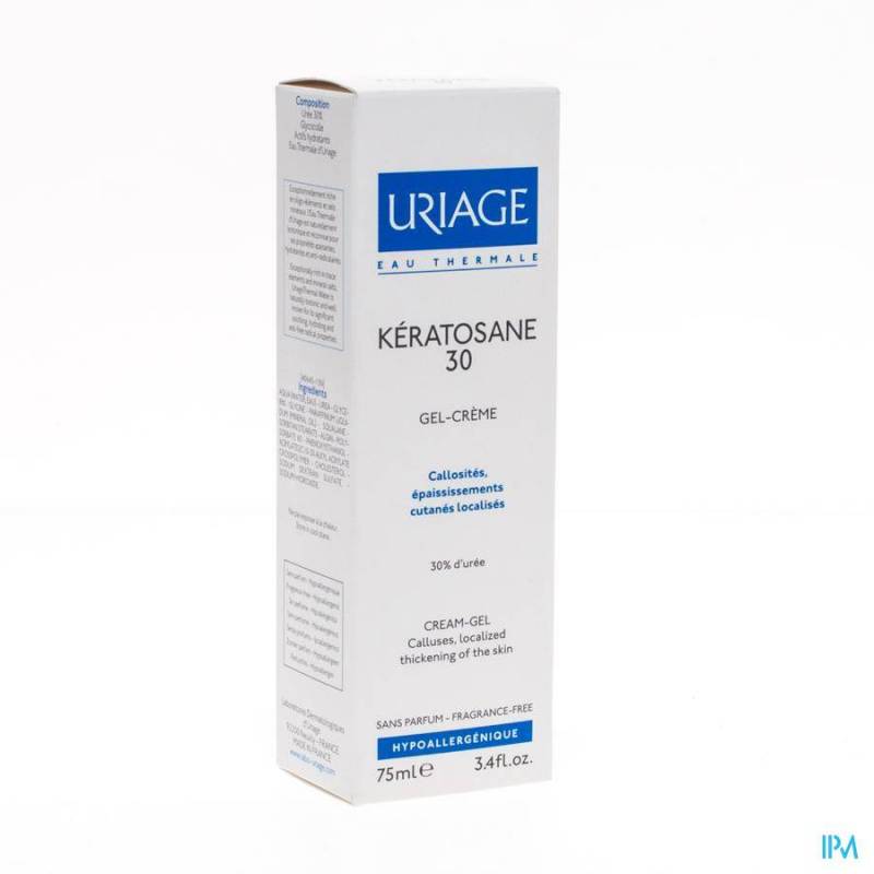 Uriage Kératosane 30 Gel-Creme voor Eeltplekken Tube 75ml