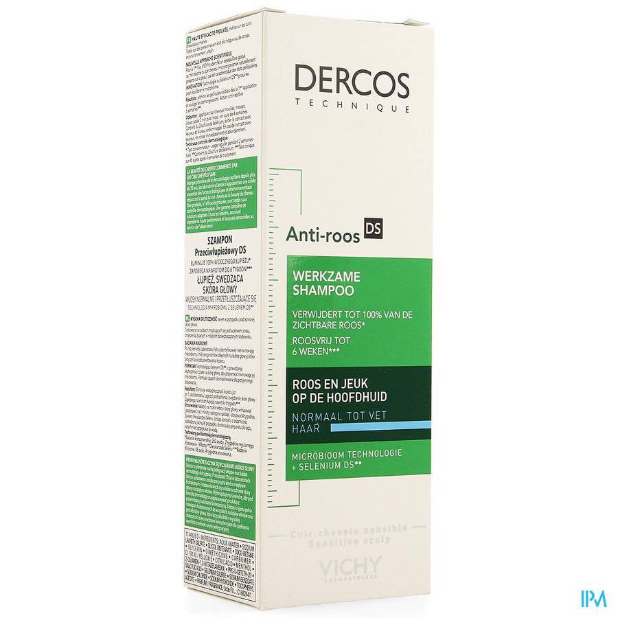 Vichy Dercos Anti-Roos DS Shampoo Normaal/Vet Haar 200ml