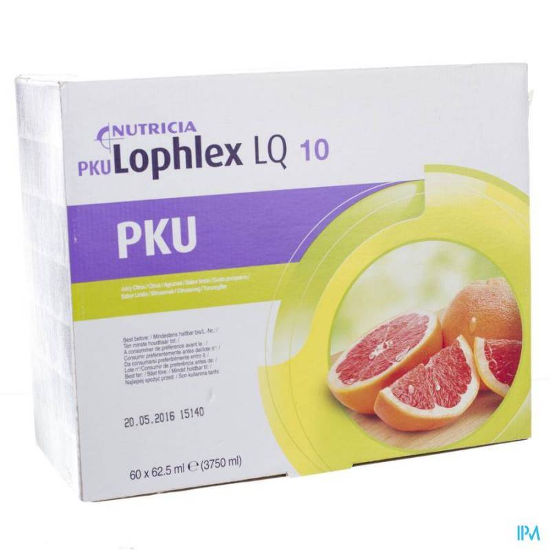 PKU LOPHLEX LQ 10 JUICY AGRUMES 60X62,5ML