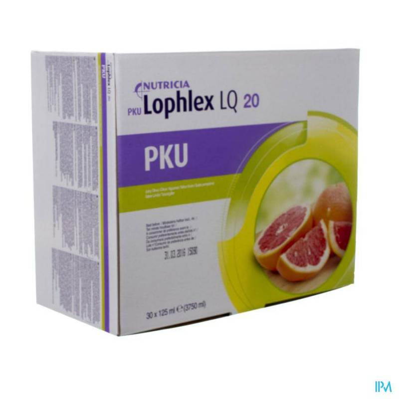 PKU LOPHLEX LQ 20 JUICY AGRUMES 30X125,0ML