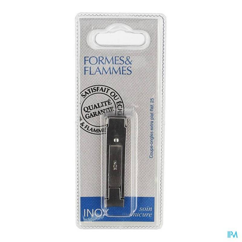 FORMES&FLAMMES 25 COUPE ONGLES INOX PLAT