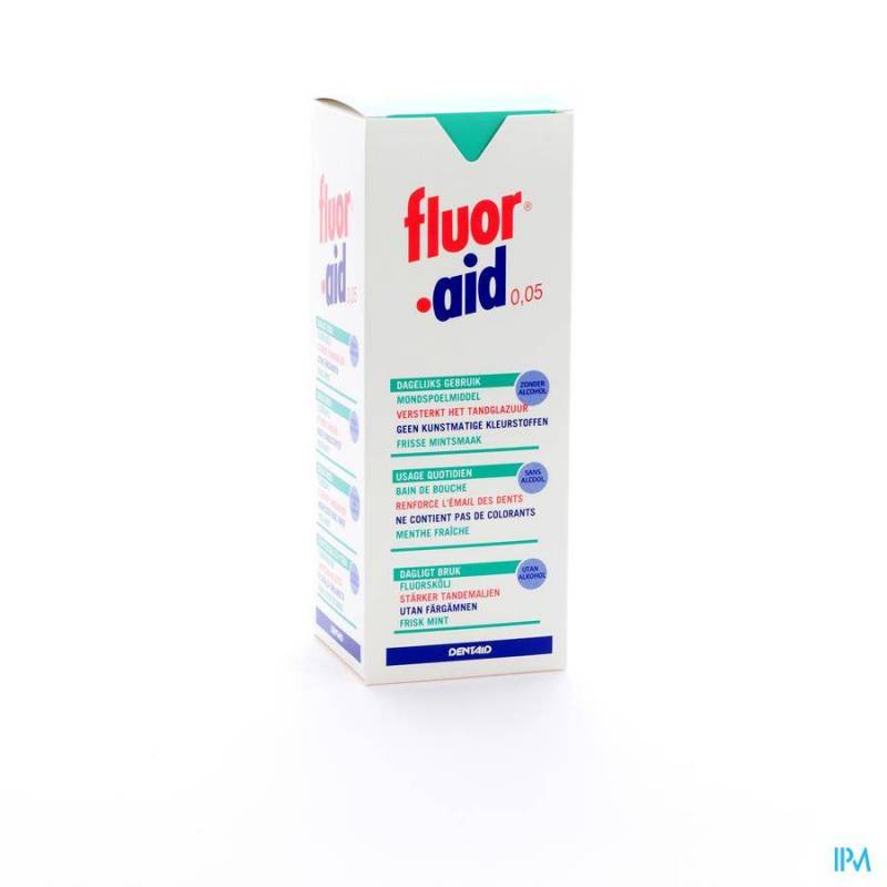 experimenteel Bijdragen Figuur Fluor Aid 0,05% Mondspoelmiddel 500ml 3104-Online apotheek-Pharmazone