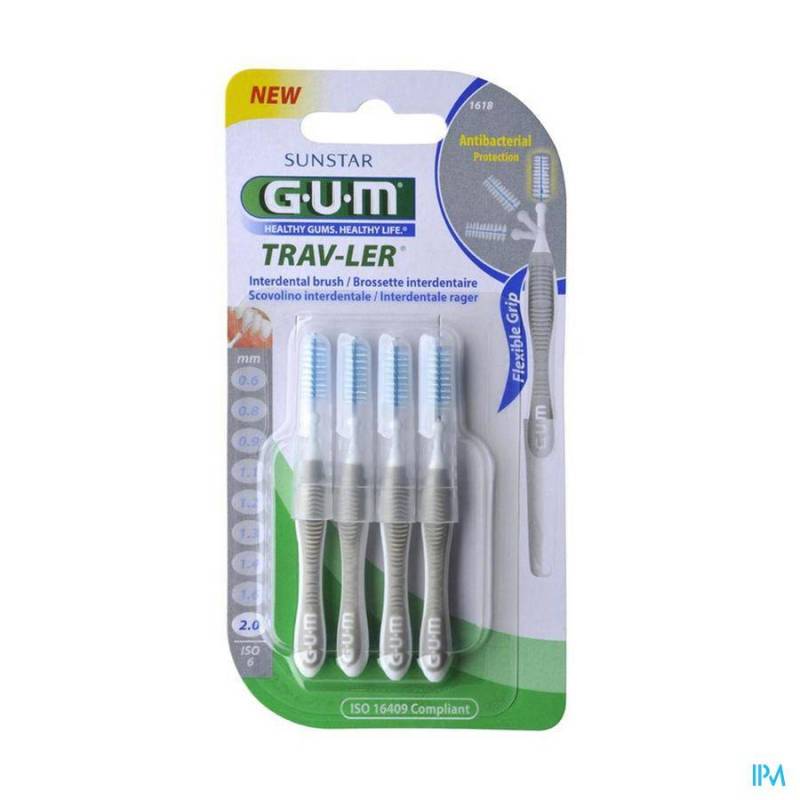 Gum Trav-ler Interdent.borsteltje 2,0mm 4 1618m4