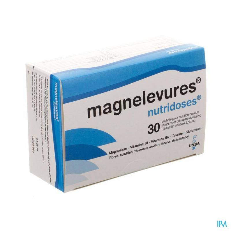 MAGNELEVURES NUTRIDOSES PDR SOL BUVABLE SACHET 30