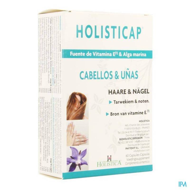 Holisticap Verzorging Haar-nagel Capsules  60 Holistica