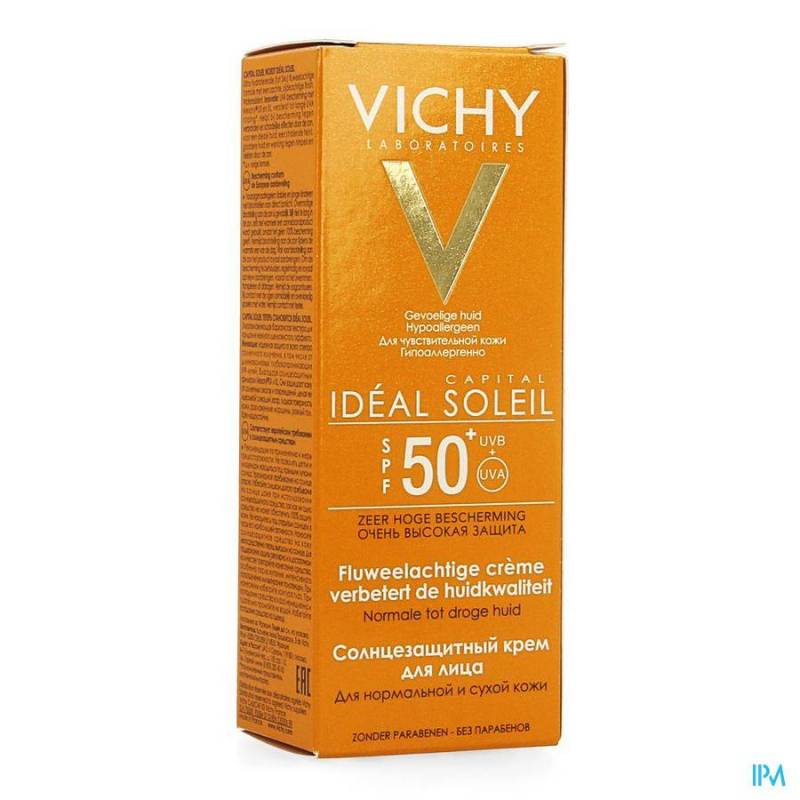 VICHY CAP SOL IP50+ CR VIS PEAU SENS PS 50ML