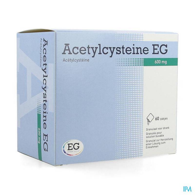 Acetylcysteine Eg 600mg Gran. Vr Drank Zakje 60  - Generisch