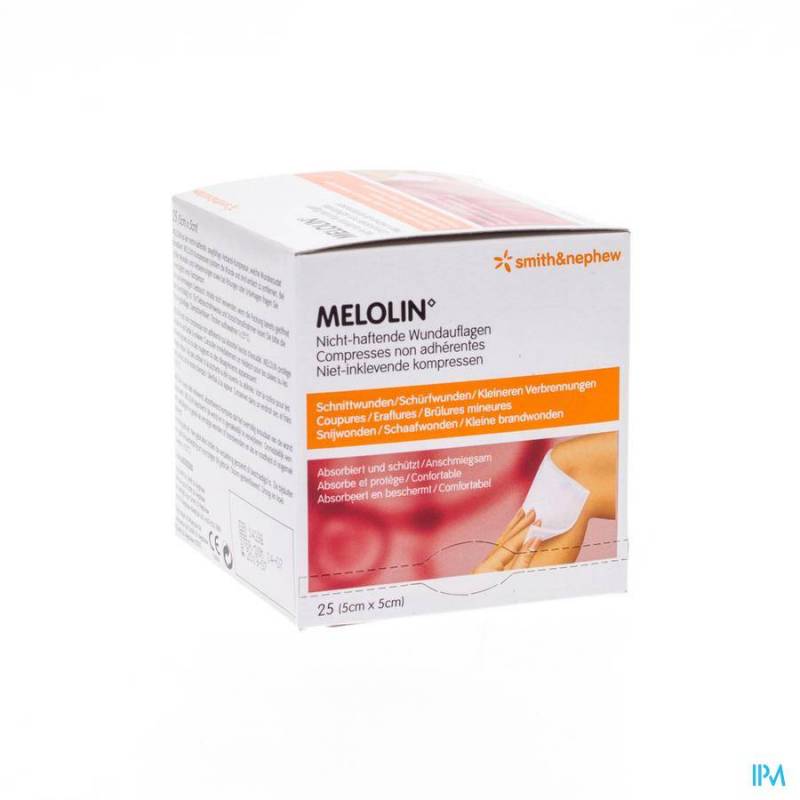 Melolin Kp Ster 5x 5cm 25