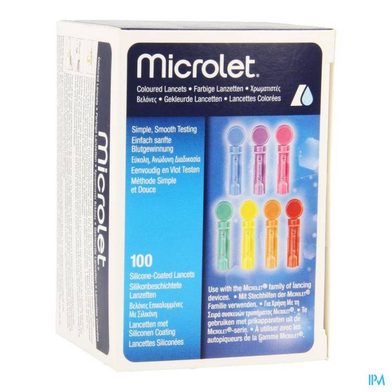 Bayer Microlet Lancetten Ster Gekleurd 100
