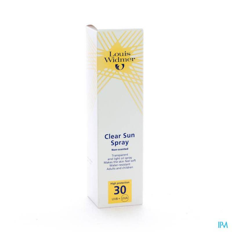 Widmer Clear Sun SPF30 N/parf Spray 125ml
