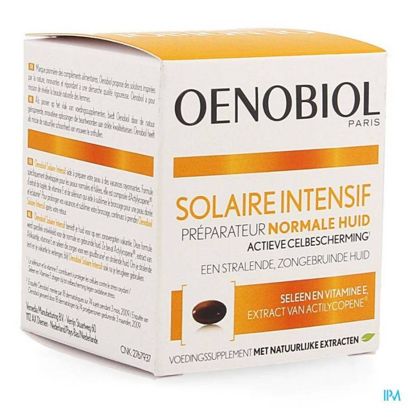 OENOBIOL SOLAIRE INTENSIF PEAU NORMAL NF CAPS 30
