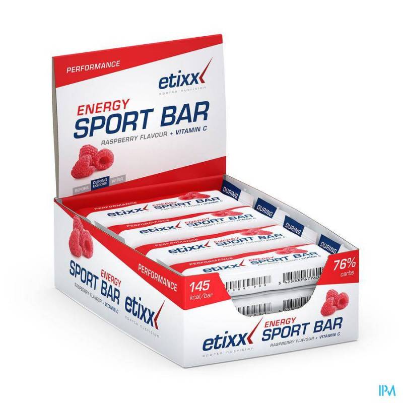 Etixx Energy Sport Bar Rode Vruchten 12x40g
