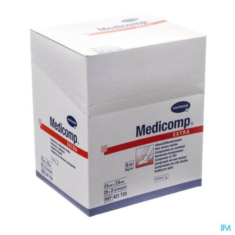 Medicomp Kp Ster 6pl 7,5x7,5cm 25x2 4110760