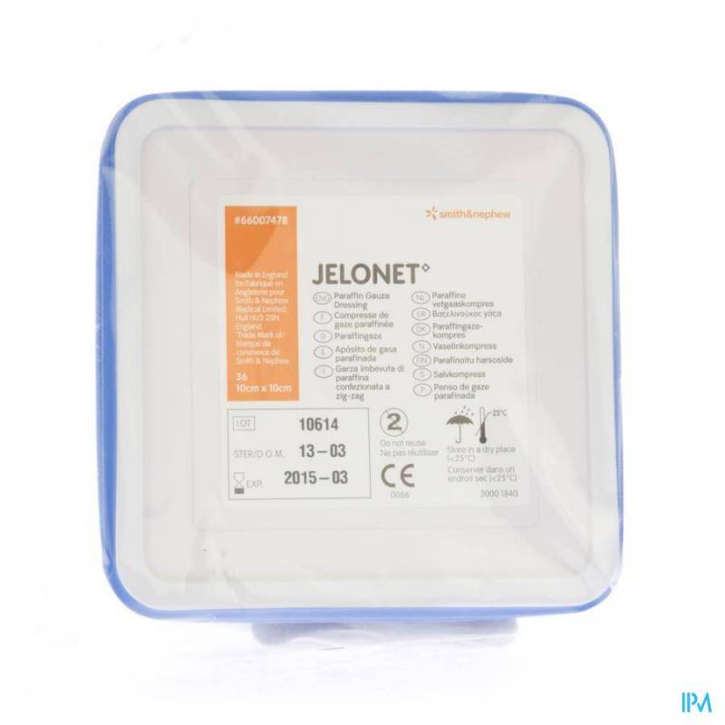 JELONET TIN 10CMX10CM 36 66007478