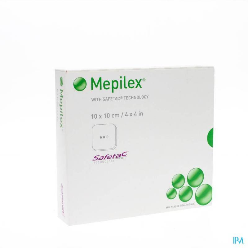 MEPILEX PANS MOUSSE SIL ABS STER 10X10CM 5 294100